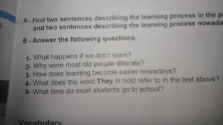 الصف السابع صفحة 5 السؤالB من درس Imagine If Activity Book حل أسئلة مابعد الدرس 