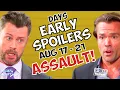 Days of our Lives Early Spoilers Aug 17-21 EJ ASSAULTED Philip FREAKS Soap Dirt DOOL