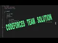 Codeforces TEAM solution in C My interpretation