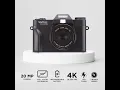 Vivitar 4k WiFi Point and Shoot Digital Camera with Macro and Wide Angle Lens VECXX101