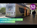 Riding Miami-Dade Transit Metrobus 52 Dadeland South Station to Doris Ison Health Center
