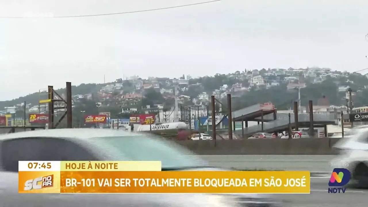 BR-101 vai ser totalmente bloqueada em São José