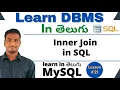 Inner Joins in Sql in Telugu DBMS Tutorial MySQL