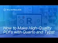 Lagu How to Make High Quality PDFs with Quarto and Typst