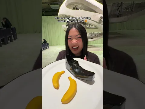 Everything I ate at the Gentle Monster Cafe! 🥐👞🍌