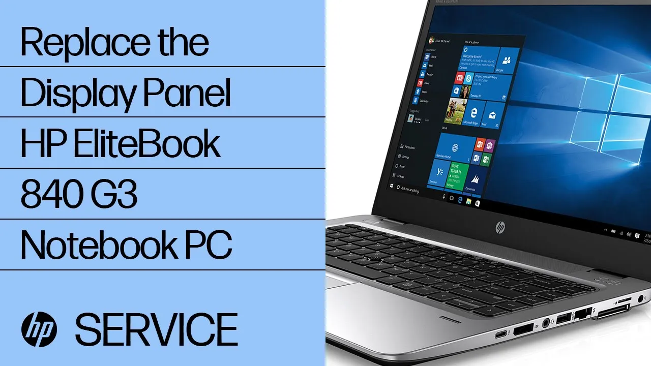 Learn how to replace the top cover on the HP EliteBook 840 G3 Notebook PC. For other helpful videos . 