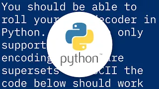 Read a unicode file in python which declares its encoding in the same way as python source