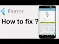 How to fix bottom overflowed when keyboard opens in Flutter