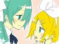 Lagu Hatsune Miku x Kagamine Rin: Doki Doki Yuri Gakuen (English + Romaji lyrics)