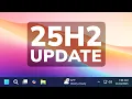 New Big Windows 11 25H2 November Update – New Taskbar, New Dark Mode in Build 26200.7296 (RP)