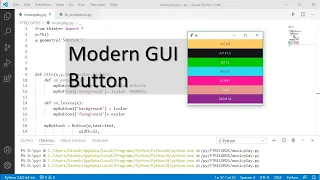 Modern GUI buttons with Python