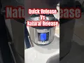 Instant Pot Quick Release vs Natural Release Explained