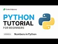 Python Tutorial for Beginners Numbers in Python