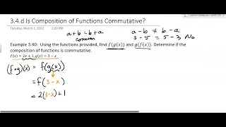 3 4 d Is Composition of Functions Commutative