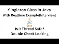 Singleton Class Java Singleton Class Interview Questions Double Checked Locking YourTechBong