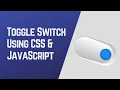 Animated Toggle Switch Using CSS JavaScript Web Designing Tricks
