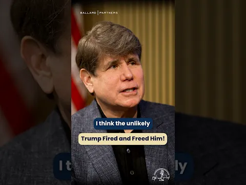 "The only president who fired & freed the same guy." Blagojevich on his full-circle moment w/Trump.