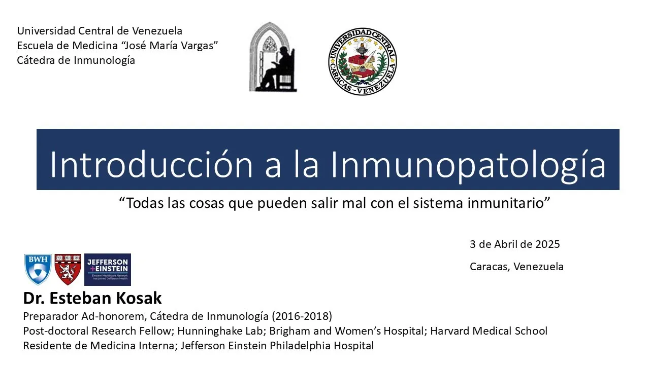 Tema 17: Introducción a la Inmunopatologia 2025 - E. Kosak