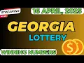 Georgia Midday Lottery Results For - 16 Apr 2025