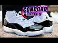 ICONIC Kickwho godkiller Jordan 11 Concord unboxing review on foot