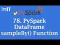 PySpark DataFrame sampleBy Function - Group-Wise Sampling PySpark Tutorial