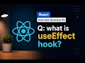 React Hooks Series useEffect Hook Explained with Example