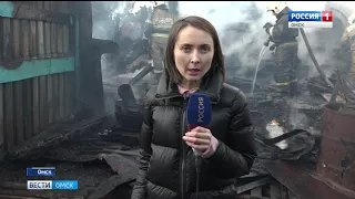 Серьёзное возгорание произошло сегодня днём в частном секторе