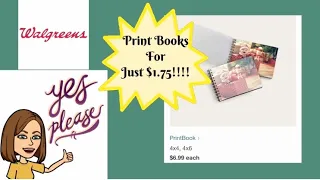 WALGREENS PRINT BOOKS FOR JUST 1 75