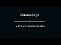 10 Private variables in class