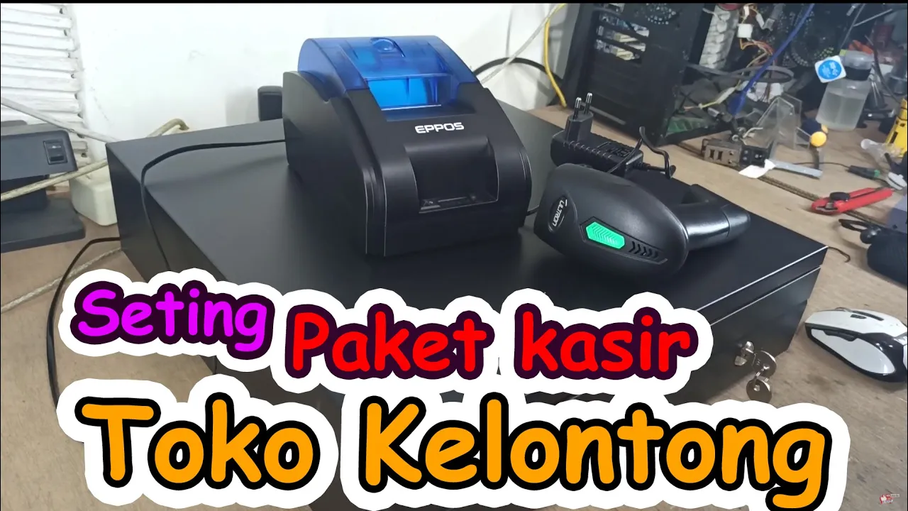 seting cashdrawer printer kasir bluetooth kasir, QR & Barcode Scanner wireless wifi untuk kasir toko