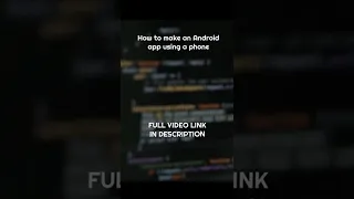 How To Make an Android App JAVA-N-IDE Tutorial ABAM TECH