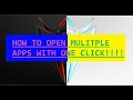 How to open multiple apps with a SINGLE CLICK Batch Program Windows Tips and Tricks - 2