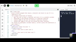 Python Tutorial - Lower case checker