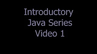 Introduction to Java Series using Eclipse - 1