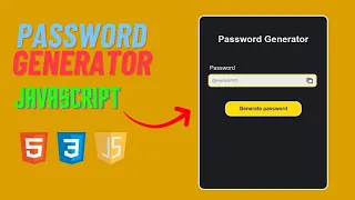 Create a Powerful Password Generator App HTML CSS JavaScript Tutorial Random Passwords Made Easy