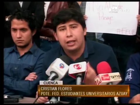 Estudiantes universidades rechazan posible alza de pasaje urbano