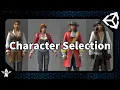 Easy Character Selection System - Unity 2024 script below