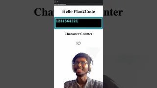 JavaScript App Character Counter