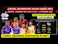 Jadwal Perorangan Badminton Asian Games 2022 Day1: 3 Wakil INA Bertanding | Asian Games Badminton