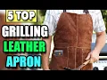 Best Leather Apron for Grilling Cooking Aprons for Men Leather Bbq Apron Cool Aprons for Guys
