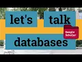 Let s talk databases Google Scholar