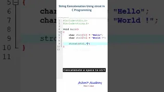 String Manipulation in C Concatenate Strings with strcat