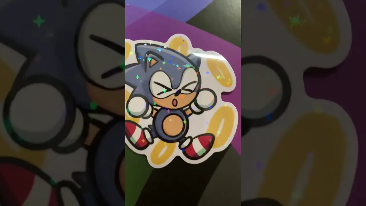 Hurt sonic sticker