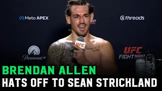 Brendan Allen: 'Sean Strickland, hats off, we're underpaid'