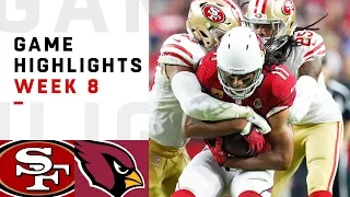 49ers vs Cardinals Week 8 Highlights NFL 2018