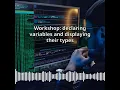 Workshop declaring variables and displaying their types CyberSecurity DevSecOps Expert