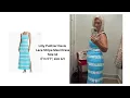 Lilly Pulitzer Try-On 60 Size 12 Davis Lace Stripe Maxi Dress