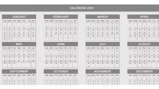 Design Beautiful Calendar Project HTML 2022 Using HTML and CSS