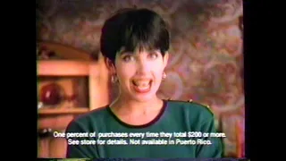 1990 Sears Charge Bonus Club A store that gives you something back TV Commercial