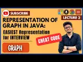 Graph Tutorial 2 Representation of Graph in Java Which one is Best Data Structures Graph